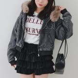 ブラック | 【丈を選べる】ファー付フードブルゾン | RMAF　NICE CLAUP / OLIVE des OLIVE