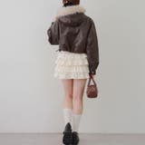 フードファーリボンブルゾン | RMAF NICE CLAUP / OLIVE des OLIVE | 詳細画像8