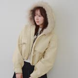 フードファーリボンブルゾン | RMAF NICE CLAUP / OLIVE des OLIVE | 詳細画像9