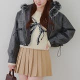 フードファーリボンブルゾン | RMAF NICE CLAUP / OLIVE des OLIVE | 詳細画像17