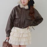 フードファーリボンブルゾン | RMAF NICE CLAUP / OLIVE des OLIVE | 詳細画像2