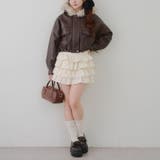 フードファーリボンブルゾン | RMAF NICE CLAUP / OLIVE des OLIVE | 詳細画像6