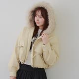 アイボリー | フードファーリボンブルゾン | RMAF NICE CLAUP / OLIVE des OLIVE