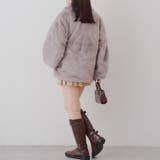 ラビットファービット付きミドルコート | RMAF NICE CLAUP / OLIVE des OLIVE | 詳細画像21
