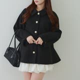 ミドル丈ペプラムコート | RMAF　NICE CLAUP / OLIVE des OLIVE | 詳細画像4 