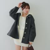 ミドル丈ペプラムコート | RMAF　NICE CLAUP / OLIVE des OLIVE | 詳細画像15 