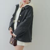 ミドル丈ペプラムコート | RMAF　NICE CLAUP / OLIVE des OLIVE | 詳細画像16 