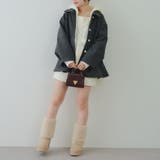 ミドル丈ペプラムコート | RMAF　NICE CLAUP / OLIVE des OLIVE | 詳細画像24 