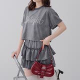 チャコール | 【セットアップ】キラキラTシャツ&ミニスカート | RMAF NICE CLAUP / OLIVE des OLIVE