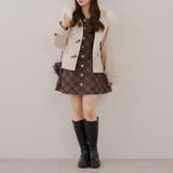 スクエアチェックミニワンピース | RMAF NICE CLAUP / OLIVE des OLIVE | 詳細画像14