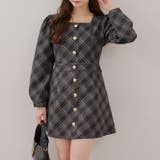 スクエアチェックミニワンピース | RMAF NICE CLAUP / OLIVE des OLIVE | 詳細画像16