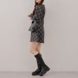 スクエアチェックミニワンピース | RMAF NICE CLAUP / OLIVE des OLIVE | 詳細画像23