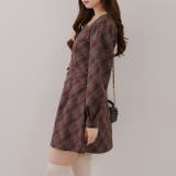 スクエアチェックミニワンピース | RMAF NICE CLAUP / OLIVE des OLIVE | 詳細画像5