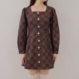 スクエアチェックミニワンピース | RMAF NICE CLAUP / OLIVE des OLIVE | 詳細画像24