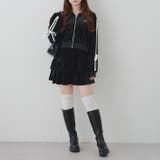 【セットアップ】袖リボンベロアパーカー & ミニスカート | RMAF　NICE CLAUP / OLIVE des OLIVE | 詳細画像8 