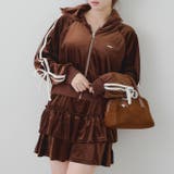 【セットアップ】袖リボンベロアパーカー & ミニスカート | RMAF　NICE CLAUP / OLIVE des OLIVE | 詳細画像11 