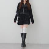 【セットアップ】袖リボンベロアパーカー & ミニスカート | RMAF　NICE CLAUP / OLIVE des OLIVE | 詳細画像6 