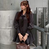 ネクタイ付裾バルーンミニワンピース | RMAF NICE CLAUP / OLIVE des OLIVE | 詳細画像9
