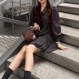 ネクタイ付裾バルーンミニワンピース | RMAF NICE CLAUP / OLIVE des OLIVE | 詳細画像11
