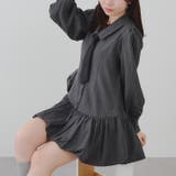 ネクタイ付裾バルーンミニワンピース | RMAF NICE CLAUP / OLIVE des OLIVE | 詳細画像35