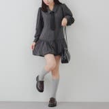 ネクタイ付裾バルーンミニワンピース | RMAF NICE CLAUP / OLIVE des OLIVE | 詳細画像40