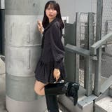 ネクタイ付裾バルーンミニワンピース | RMAF NICE CLAUP / OLIVE des OLIVE | 詳細画像3