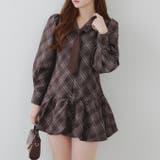 ネクタイ付裾バルーンミニワンピース | RMAF NICE CLAUP / OLIVE des OLIVE | 詳細画像45