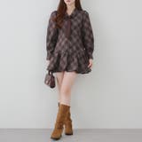 ネクタイ付裾バルーンミニワンピース | RMAF NICE CLAUP / OLIVE des OLIVE | 詳細画像47