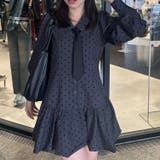 ネクタイ付裾バルーンミニワンピース | RMAF NICE CLAUP / OLIVE des OLIVE | 詳細画像4