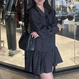 ネクタイ付裾バルーンミニワンピース | RMAF NICE CLAUP / OLIVE des OLIVE | 詳細画像5
