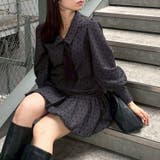 柄2 | ネクタイ付裾バルーンミニワンピース | RMAF NICE CLAUP / OLIVE des OLIVE
