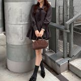 柄1 | ネクタイ付裾バルーンミニワンピース | RMAF NICE CLAUP / OLIVE des OLIVE