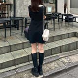 フェザー衿リブニットワンピース | RMAF　NICE CLAUP / OLIVE des OLIVE | 詳細画像9 