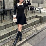 フェザー衿リブニットワンピース | RMAF　NICE CLAUP / OLIVE des OLIVE | 詳細画像10 