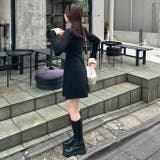 フェザー衿リブニットワンピース | RMAF　NICE CLAUP / OLIVE des OLIVE | 詳細画像11 