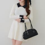 フェザー衿リブニットワンピース | RMAF　NICE CLAUP / OLIVE des OLIVE | 詳細画像25 