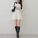 フェザー衿リブニットワンピース | RMAF　NICE CLAUP / OLIVE des OLIVE | 詳細画像28 