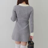 フェザー衿リブニットワンピース | RMAF　NICE CLAUP / OLIVE des OLIVE | 詳細画像35 