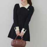 フェザー衿リブニットワンピース | RMAF　NICE CLAUP / OLIVE des OLIVE | 詳細画像42 