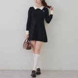 フェザー衿リブニットワンピース | RMAF　NICE CLAUP / OLIVE des OLIVE | 詳細画像45 