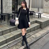 フェザー衿リブニットワンピース | RMAF　NICE CLAUP / OLIVE des OLIVE | 詳細画像6 