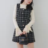 ラメツイードミニ丈ジャンスカ | RMAF NICE CLAUP / OLIVE des OLIVE | 詳細画像1