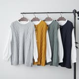 【NAO】ニットベスト+ロンT | RMAF NICE CLAUP / OLIVE des OLIVE | 詳細画像1