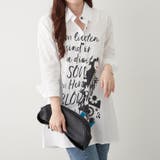 【NAO】アート柄ロングシャツ | RMAF　NICE CLAUP / OLIVE des OLIVE | 詳細画像4 