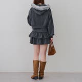 【セットアップ対応】ピグメント風スウェットティアードスカート | RMAF NICE CLAUP / OLIVE des OLIVE | 詳細画像28