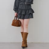 チャコール | 【セットアップ対応】ピグメント風スウェットティアードスカート | RMAF NICE CLAUP / OLIVE des OLIVE