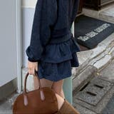 【セットアップ対応】ピグメント風スウェットティアードスカート | RMAF NICE CLAUP / OLIVE des OLIVE | 詳細画像7