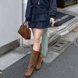 【セットアップ対応】ピグメント風スウェットティアードスカート | RMAF NICE CLAUP / OLIVE des OLIVE | 詳細画像3