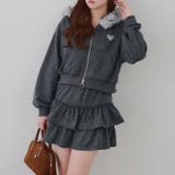 【セットアップ対応】ピグメント風スウェットティアードスカート | RMAF NICE CLAUP / OLIVE des OLIVE | 詳細画像21