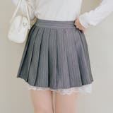 【セットアップ対応】裾レースプリーツスカート | RMAF　NICE CLAUP / OLIVE des OLIVE | 詳細画像2 